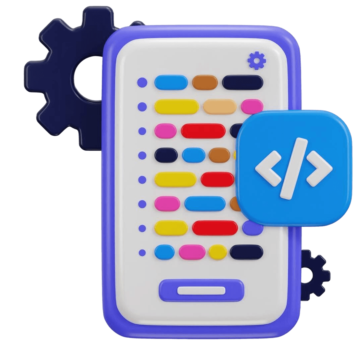 Illustration of professional app development services